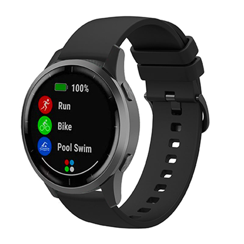 Universal 22mm Silicone Replacement Wrist Band Solid Color Adjustable Watch Strap with Same Color Buckle Universal 22mm Silicone Replacement Wrist Band Solid Color Adjustable Watch Strap with Same Color Buckle